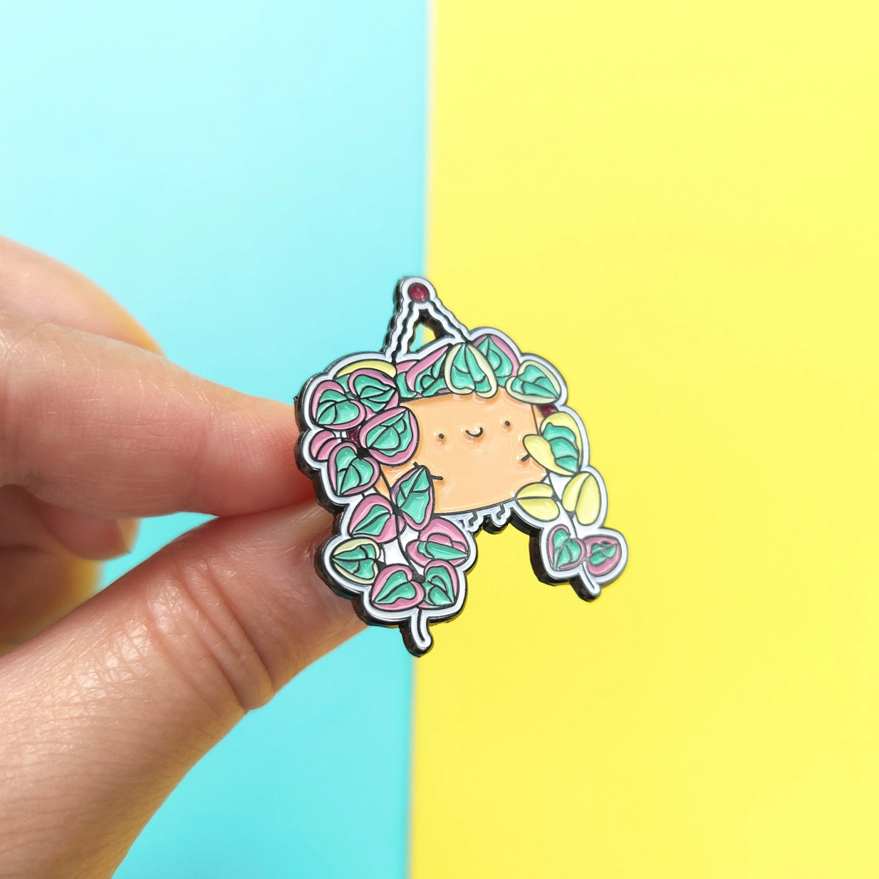 String of Hearts Enamel Pin