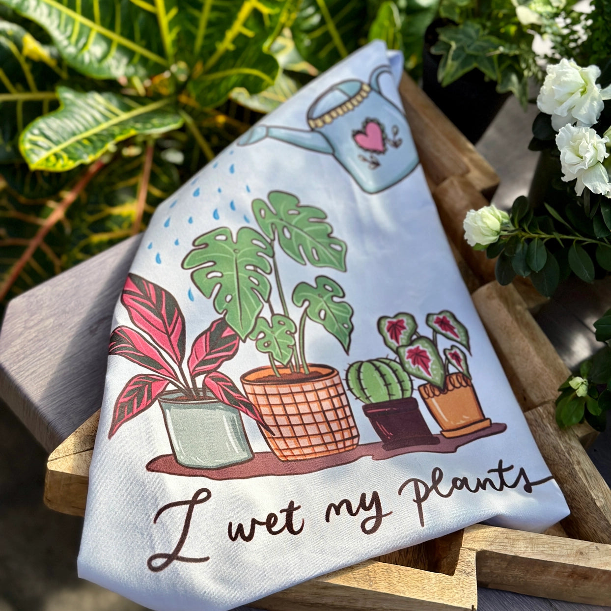 Tea Towel 'I Wet My Plants'