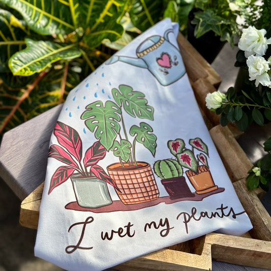 Tea Towel 'I Wet My Plants'