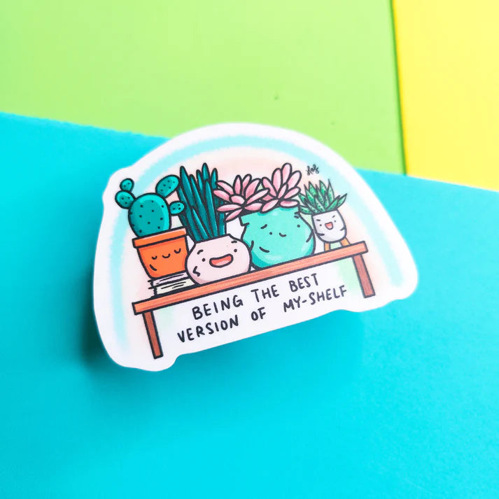Best Version of My Shelf Vinyl Sticker