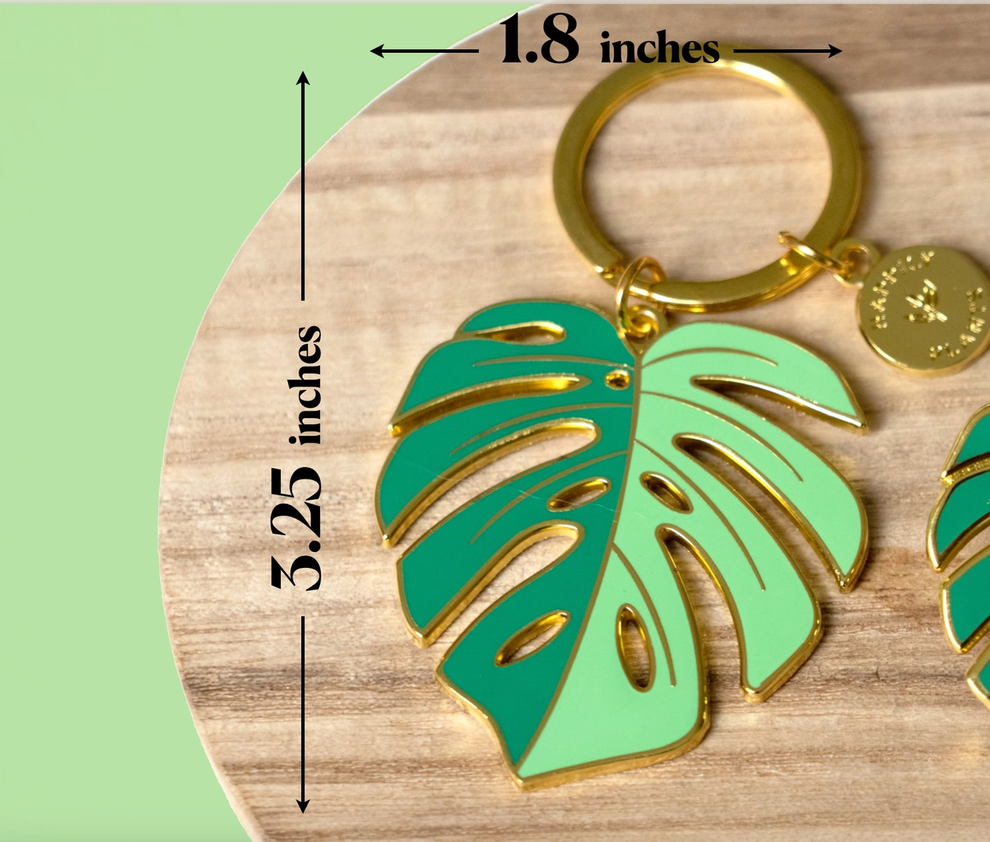 Monstera 'Deliciosa' Keychain